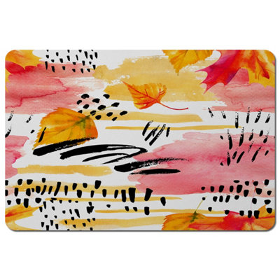 Andrew Lee Abstract Fall Seamless Pattern In Bright Autumn Colours (Placemat) / Default Title from B&Q
