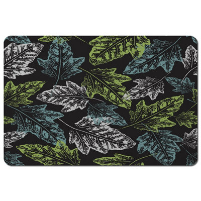 Andrew Lee Leaf Print On Dark Background (Placemat) / Default Title from B&Q