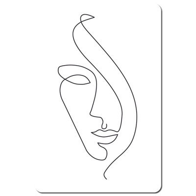 Andrew Lee Line Face Drawing (Placemat) / Default Title from B&Q