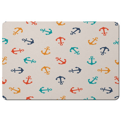 Andrew Lee Multi Coloured Anchors (Placemat) / Default Title from B&Q