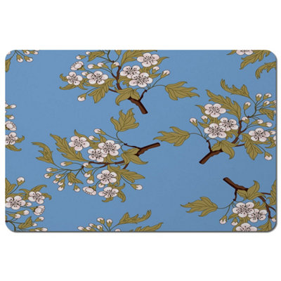 Andrew Lee Orchid Branches On Blue (Placemat) / Default Title from B&Q