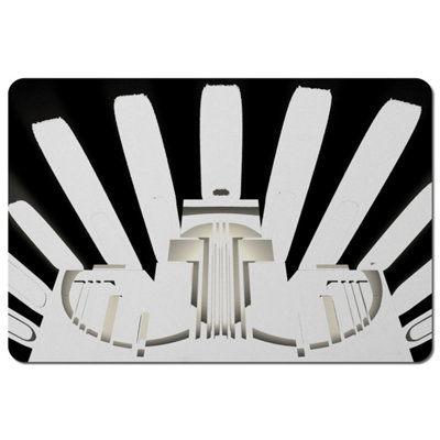 Andrew Lee Art Deco Skyscraper In Black & White (Placemat) / Default Title from B&Q
