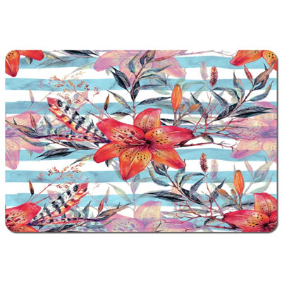 Andrew Lee Bouquet Of Watercolor Tiger Lilies (Placemat) / Default Title from B&Q