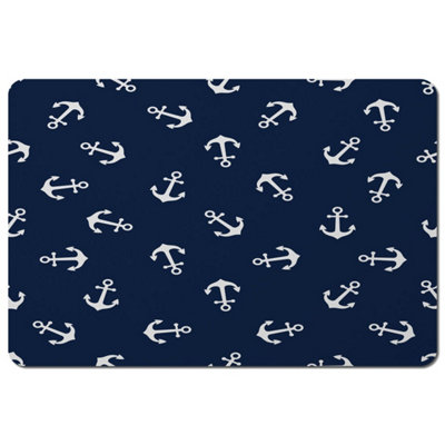 Andrew Lee Anchors On Navy Background (Placemat) / Default Title from B&Q