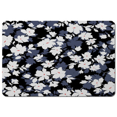 Andrew Lee WhiteBlack & Purple Flowers (Placemat) / Default Title from B&Q