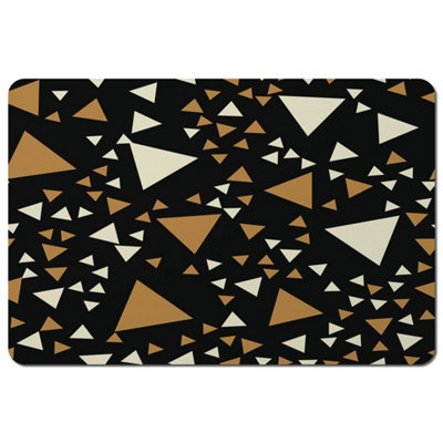 Andrew Lee Triangles On Black (Placemat) / Default Title from B&Q