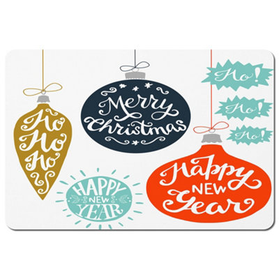 Andrew Lee Vintage Christmas Baubles With Merry Christmas (Placemat) / Default Title from B&Q