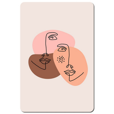 Andrew Lee Modern Contemporary Minimalist Woman Portrait (Placemat) / Default Title