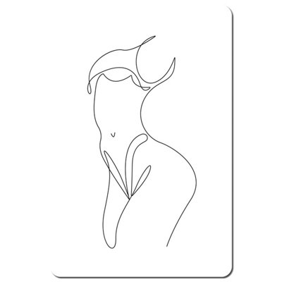 Andrew Lee Line Art Of Femail Body (Placemat) / Default Title from B&Q