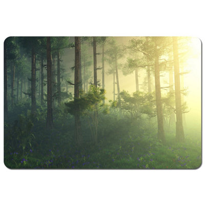 Andrew Lee Forest In The Morning In A Fog In The SunTrees In A Haze Of LightGlowing Fog Among The Trees (Placemat) / Default Title from B&Q