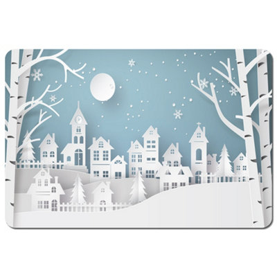 Andrew Lee Winter Snow Urban Countryside (Placemat) / Default Title from B&Q