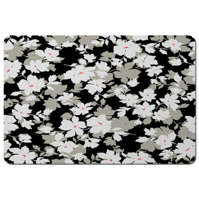 Andrew Lee GreyWhite & Black Flowers (Placemat) / Default Title from B&Q