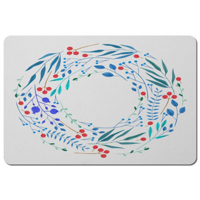 Andrew Lee Blue Decorative Reath (Placemat) / Default Title from B&Q