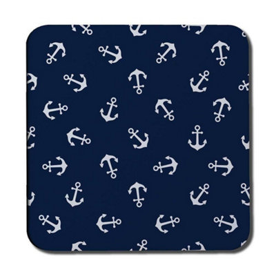 Andrew Lee Anchors On Navy Background (Coaster) / Default Title from B&Q