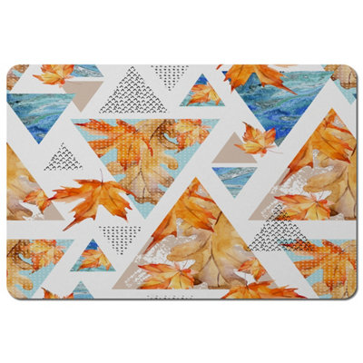 Andrew Lee Autumn Geometrics With Maple Leaves (Placemat) / Default Title from B&Q