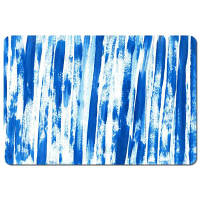 Andrew Lee Blue Paint Strokes Placemat Set / Default Title