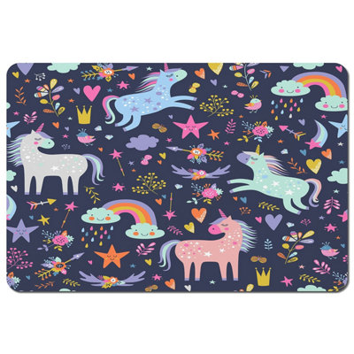 Andrew Lee Unicorns On Navy (Placemat) / Default Title from B&Q