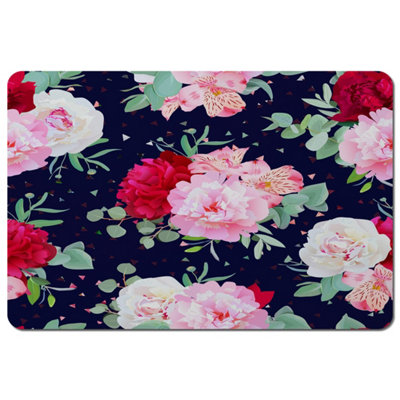 B&Q -  Roses On Navy (Placemat) / Default Title