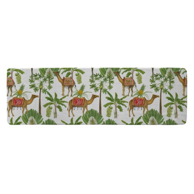 Benjamin Tate Design Camels & Palm Trees Runner Special Soft Home Rug from B&Q