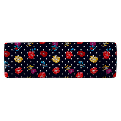 Benjamin Tate Design Flowers & Spots Runner Special Soft Home Rug from B&Q