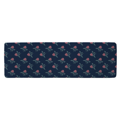 Benjamin Tate Design Roses & Spots Print Runner Special Soft Home Rug from B&Q