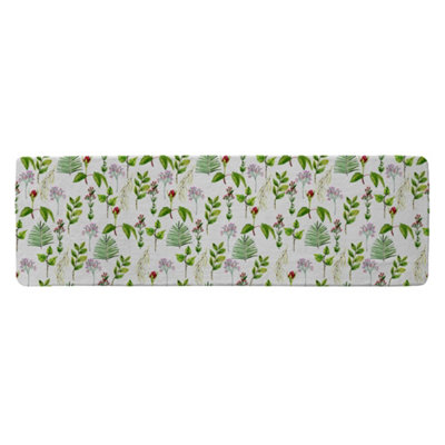 Benjamin Tate Design Selection Of Laves & Flowers Runner Special Soft Home Rug