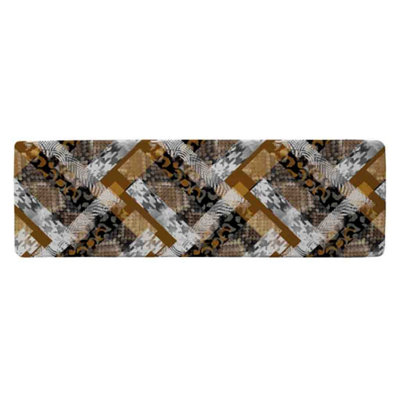 Benjamin Tate Design Geometric Snake Skin & Patterns Runner Special Soft Home Rug from B&Q