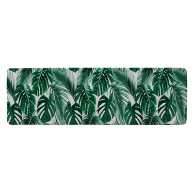 Benjamin Tate Design Palm Leaves Runner Special Soft Home Rug from B&Q