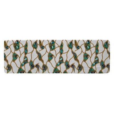 Benjamin Tate Design Chains & Snake Skin Runner Special Soft Home Rug from B&Q