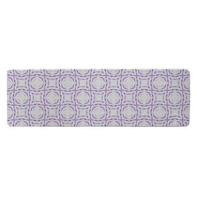 Benjamin Tate Design Purple Brilliant Boho Runner Special Soft Home Rug from B&Q