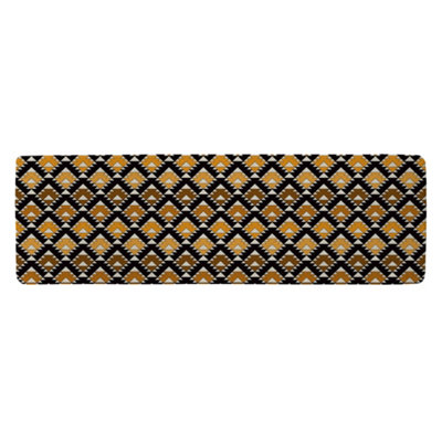 Benjamin Tate Design Repeated Triangles Geometric Background Runner Special Soft Home Rug from B&Q