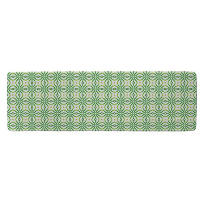 Benjamin Tate Design Swimwear Fabric Green Alluring Boho Chic Runner Special Soft Home Rug from B&Q