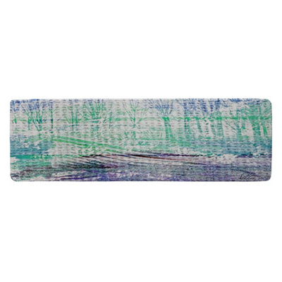 Benjamin Tate Design Blue Washed Up Runner Special Soft Home Rug