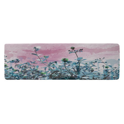 Benjamin Tate Design Berry Sky Runner Special Soft Home Rug from B&Q