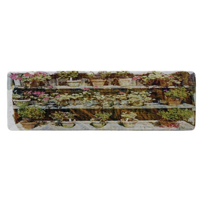Benjamin Tate Design Plant Pots Runner Special Soft Home Rug from B&Q