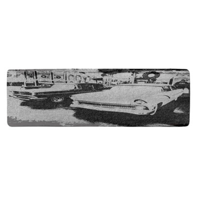 Benjamin Tate Design Cool Cars Satin Silver Runner Special Soft Home Rug from B&Q