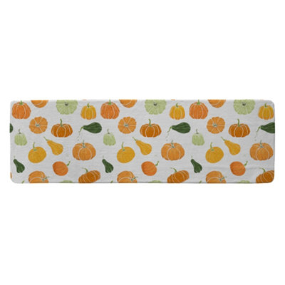 Benjamin Tate Design Pumpkin Illustrations Runner Special Soft Home Rug from B&Q