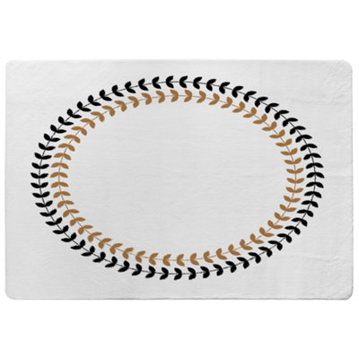 Benjamin Tate Design Greek Olive Tree Leaves Special Soft Home Rug from B&Q