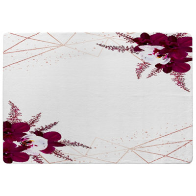 Benjamin Tate Design Geometrics & Flowers Special Soft Home Rug