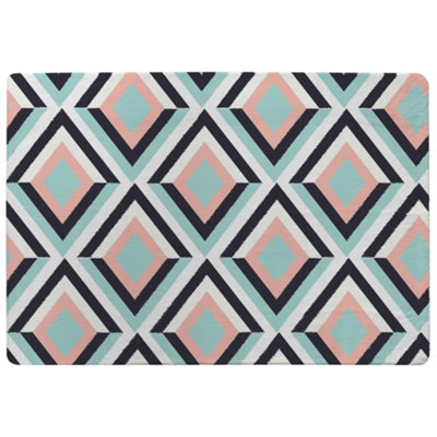 Benjamin Tate Design Geometric Pattern Special Soft Home Rug from B&Q