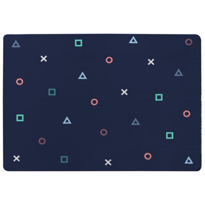 Benjamin Tate Design Hipster Pattern Special Soft Home Rug from B&Q