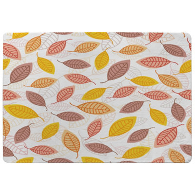 Benjamin Tate Design Small Autumn Leaves Special Soft Home Rug from B&Q