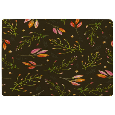 Benjamin Tate Design Green Branches Special Soft Home Rug from B&Q