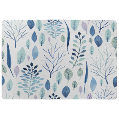 Benjamin Tate Design Winter Branches & Leaves Special Soft Home Rug from B&Q