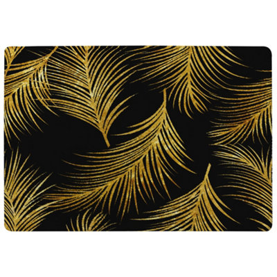 Benjamin Tate Design Golden Tropical Special Soft Home Rug from B&Q