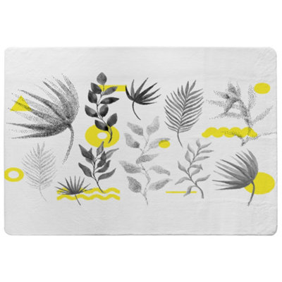 Benjamin Tate Design Selection Of Leaves Special Soft Home Rug from B&Q