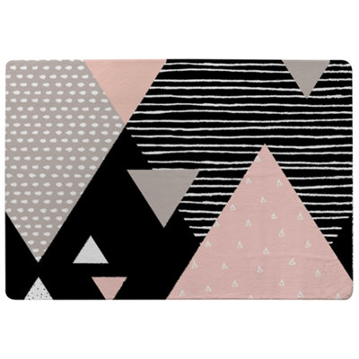 Benjamin Tate Design Triangle Geometrics Special Soft Home Rug from B&Q