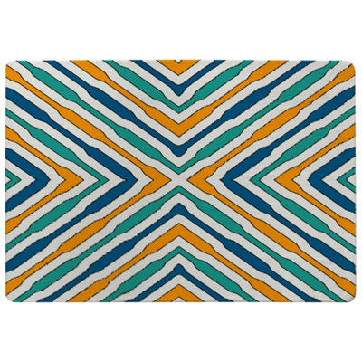 Benjamin Tate Design Ethnic Geometric Figures Special Soft Home Rug from B&Q
