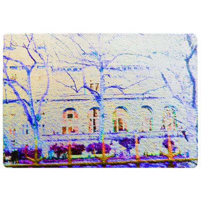 Benjamin Tate Design Blue Trees Special Soft Home Rug from B&Q