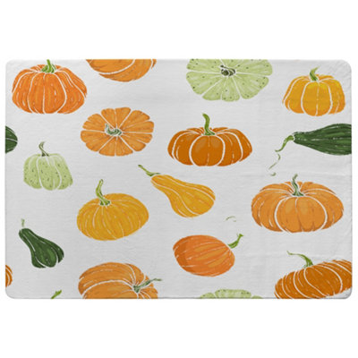 Benjamin Tate Design Pumpkin Illustrations Special Soft Home Rug from B&Q